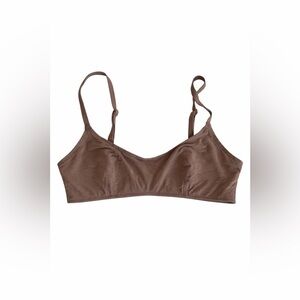 Parade Brown Wireless Bralette Large Lined Comfy Everyday Bra